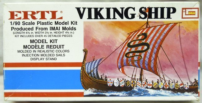 Imai 1/90 Viking Ship 9th Century, 8081 plastic model kit